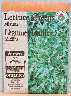 SEEDS - Lettuce Greens Mizuna
